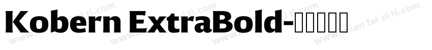 Kobern ExtraBold字体转换